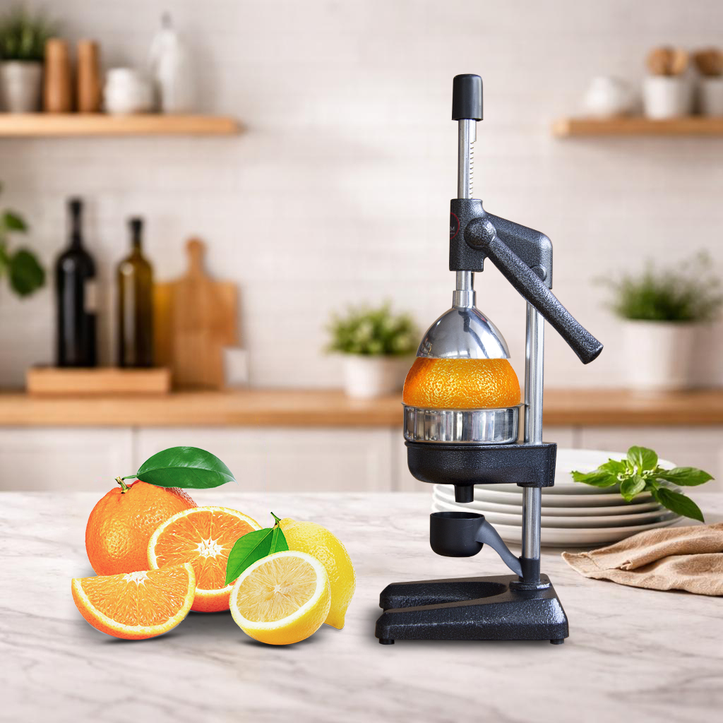 Profesyonel Döküm Narenciye ve Nar Sıkacağı – Paslanmaz Çelik Süzgeçli